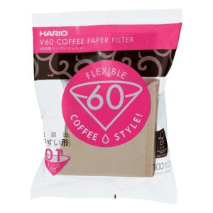 Hario papírové filtry V60-01 100 ks - nebělené